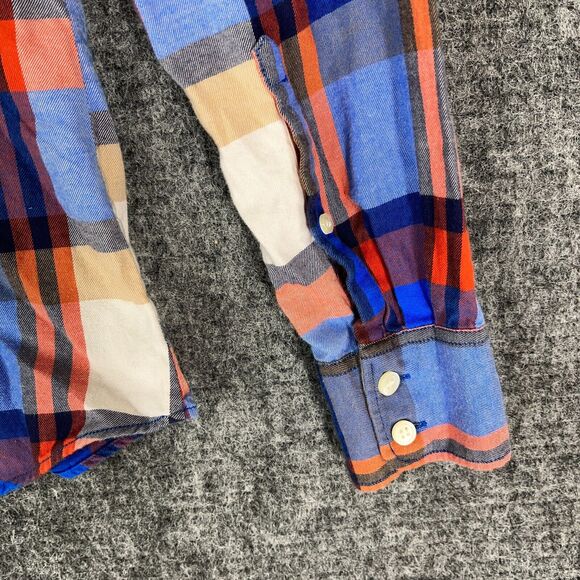 J Crew Shirt Womens XXS Perfect Fit Plaid Twill Cotton Button Down Long Sleeve - Picture 7 of 11